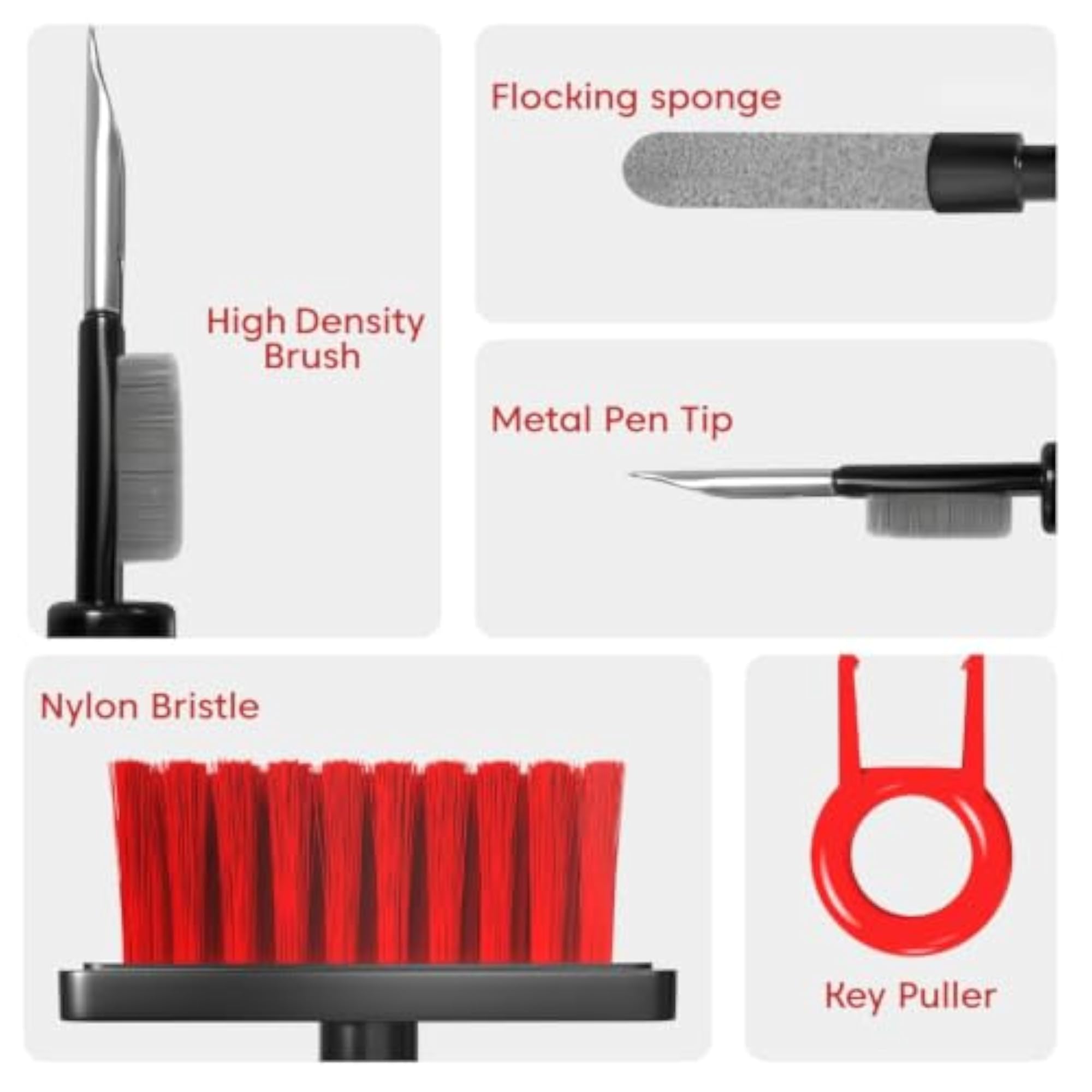 Soft Brush Keyboard Cleaner 5-in-1 Multi-Function Kit